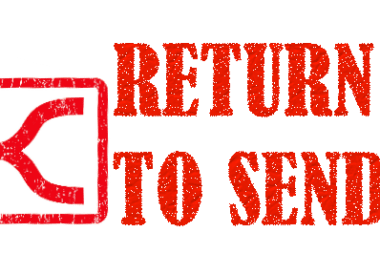 "return to sender" graphic