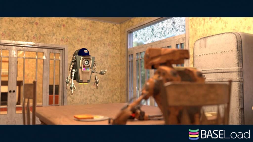BASELoad robots in a house kitchen